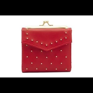 Red Studded Wallet